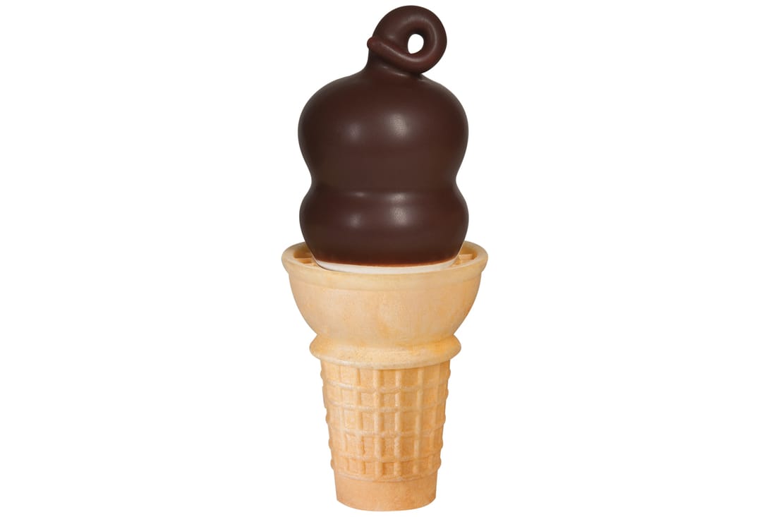 Chocolate dipped cone